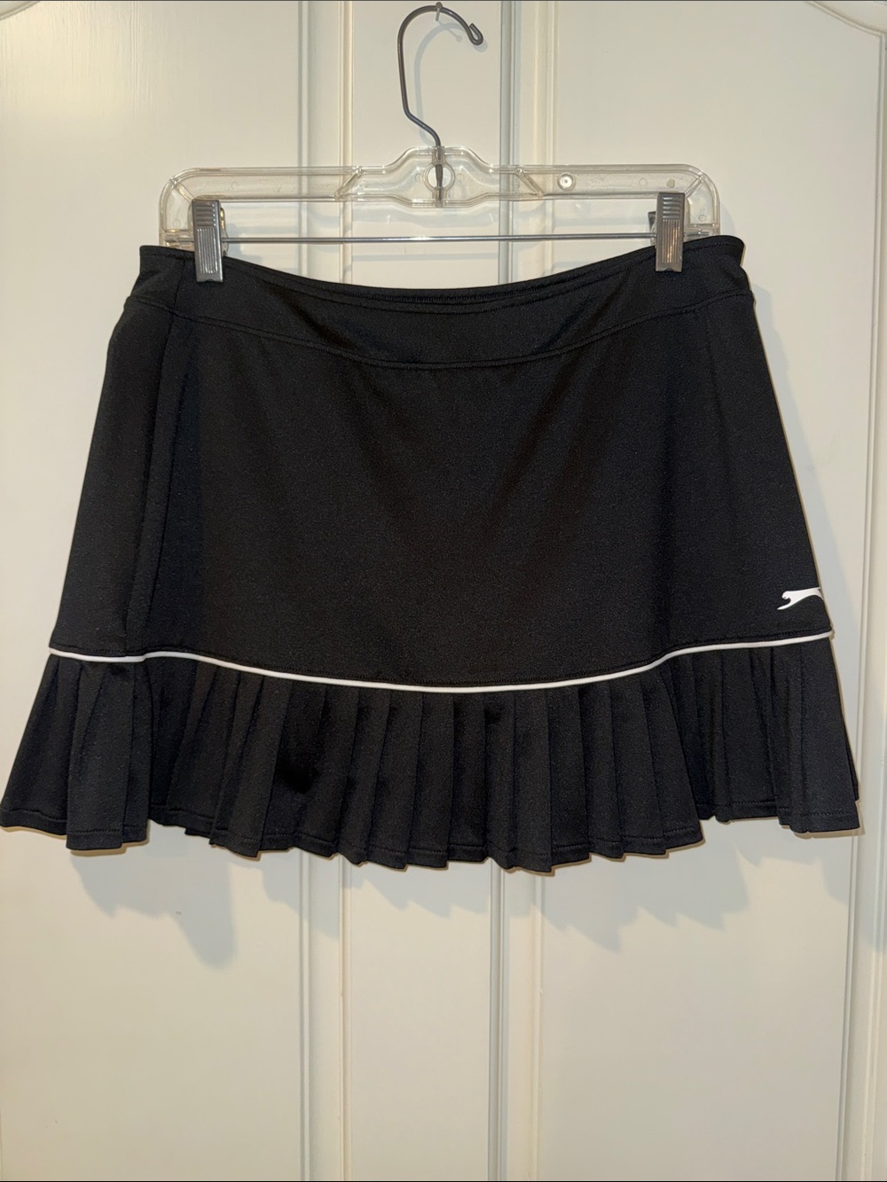 Slazenger Black Skater Tennis Skirt with White Trim